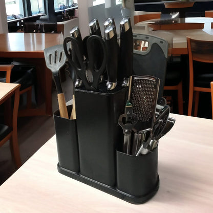 20 Pcs Silicone Cooking Kitchen Utensils Set Black